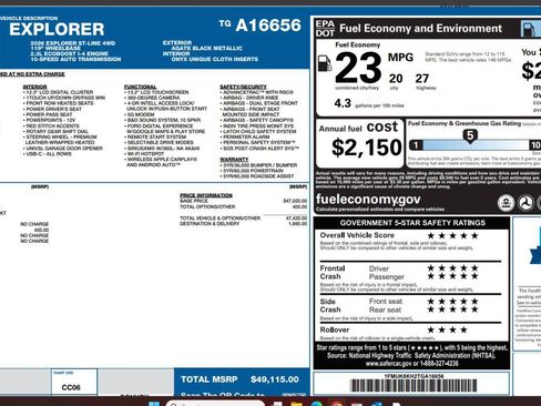 Certified 2026 Ford Explorer ST-Line AWD/4WD image 4