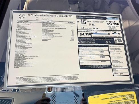 New 2026 Mercedes-Benz Maybach S 680 4MATIC image 18
