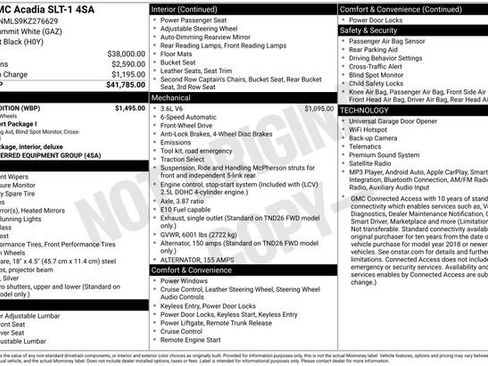 Used 2019 GMC Acadia SLT w/ Black Edition image 10