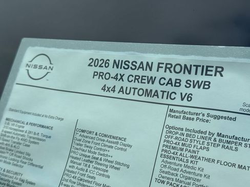 New 2026 Nissan Frontier PRO-4X w/ Tow Package image 29