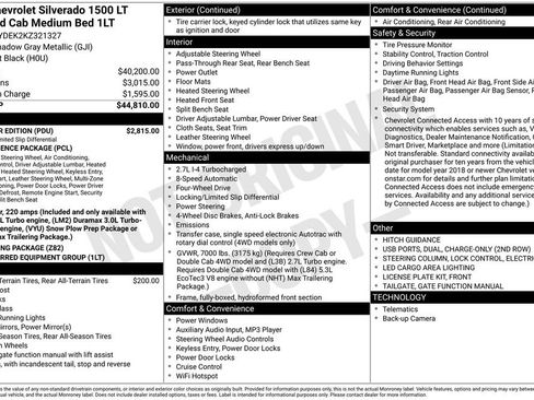 Used 2019 Chevrolet Silverado 1500 LT w/ All-Star Edition AWD/4WD image 2