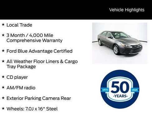 Used 2017 Toyota Camry LE FWD image 6