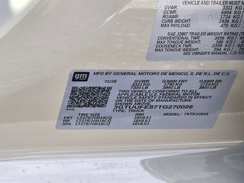 New 2026 GMC Sierra 1500 AT4X w/ AT4X AEV Edition AWD/4WD image 26