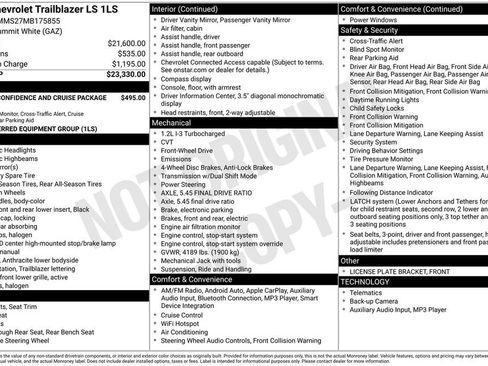 Used 2021 Chevrolet TrailBlazer LS image 26