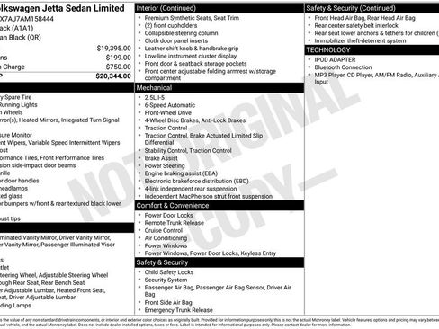 Used 2010 Volkswagen Jetta Limited Edition FWD image 20
