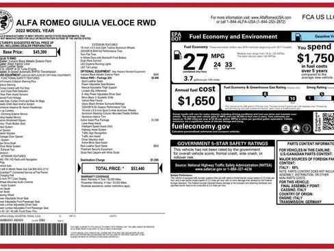 Used 2022 Alfa Romeo Giulia Veloce image 5