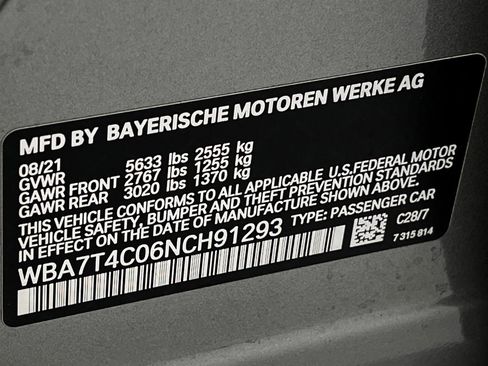 Certified 2022 BMW 740i xDrive w/ M Sport Package image 23