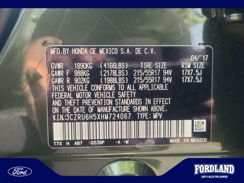 Used 2017 Honda HR-V EX image 25