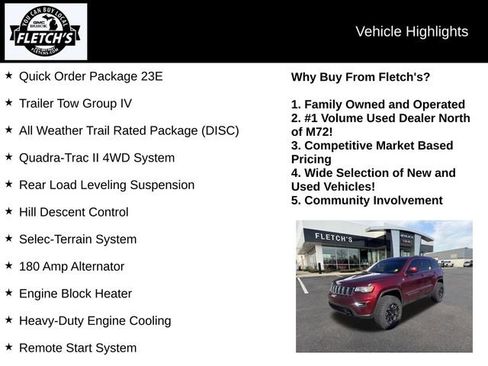 Used 2017 Jeep Grand Cherokee Laredo w/ Quick Order Package 23E AWD/4WD image 2