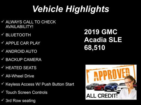 Used 2019 GMC Acadia SLE image 9