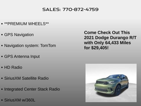 Used 2021 Dodge Durango R/T w/ Blacktop Package image 15