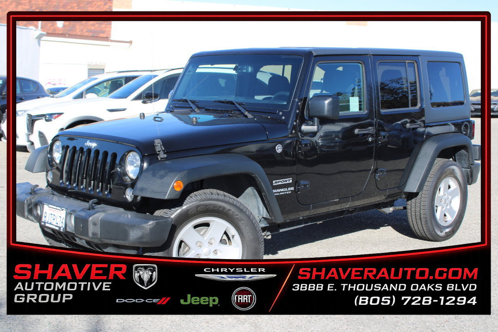 Used 2017 Jeep Wrangler Unlimited Sport w/ Quick Order Package 24S AWD/4WD image 1