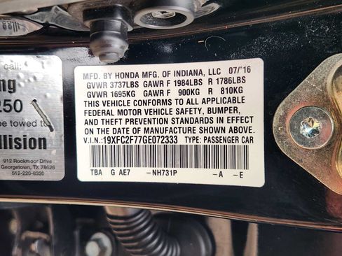 Used 2016 Honda Civic EX image 33