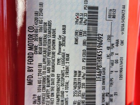 Used 2019 Ford Mustang Coupe w/ Equipment Group 101A image 26