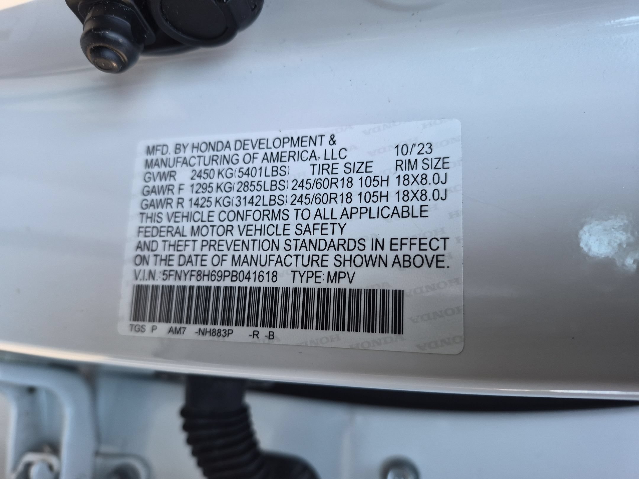 Certified 2023 Honda Passport TrailSport image 36