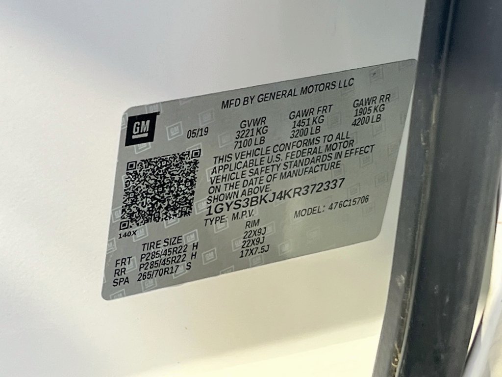 Used 2019 Cadillac Escalade Luxury w/ LPO, Radiant Package RWD image 35