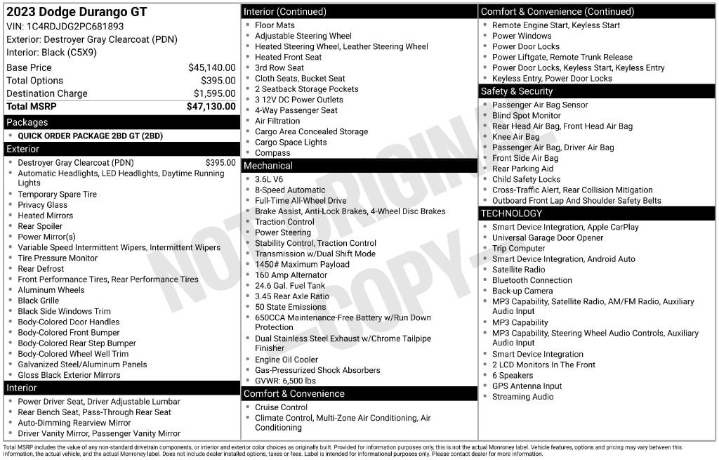 Used 2023 Dodge Durango GT AWD/4WD image 36
