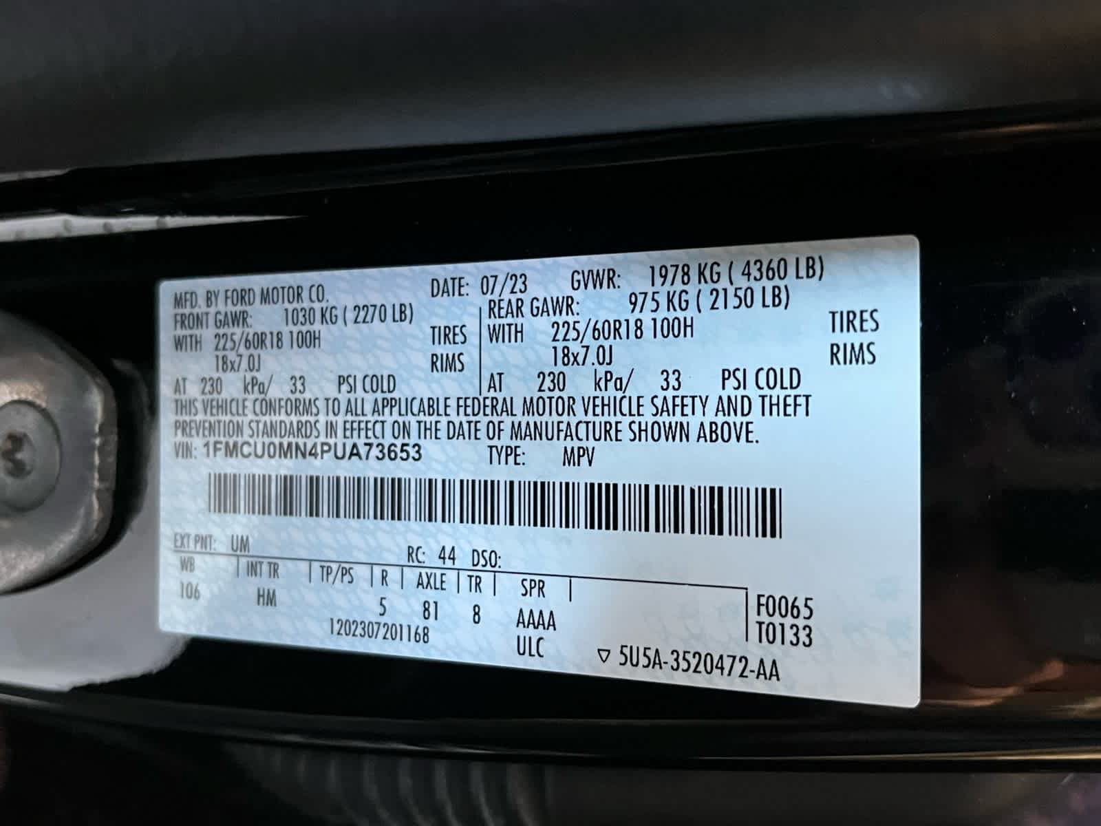 Used 2023 Ford Escape ST-Line w/ Tech Pack #1 FWD image 16