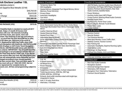 Used 2017 Buick Enclave Leather w/ Trailering Package image 32