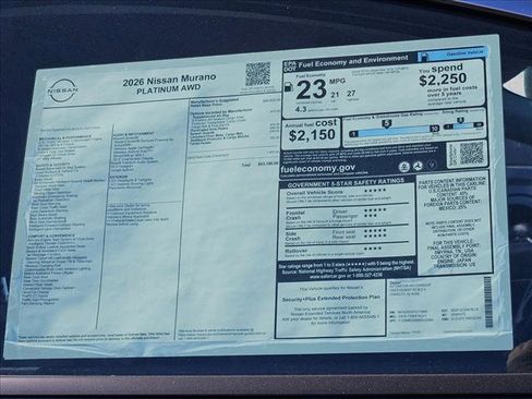 New 2026 Nissan Murano Platinum image 16