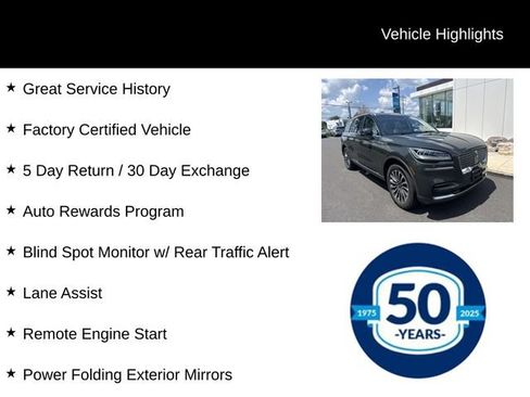 Certified 2022 Lincoln Aviator AWD w/ Premium Package image 8