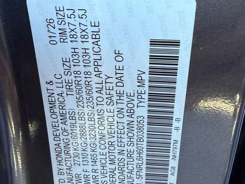 New 2026 Honda Odyssey EX-L image 43