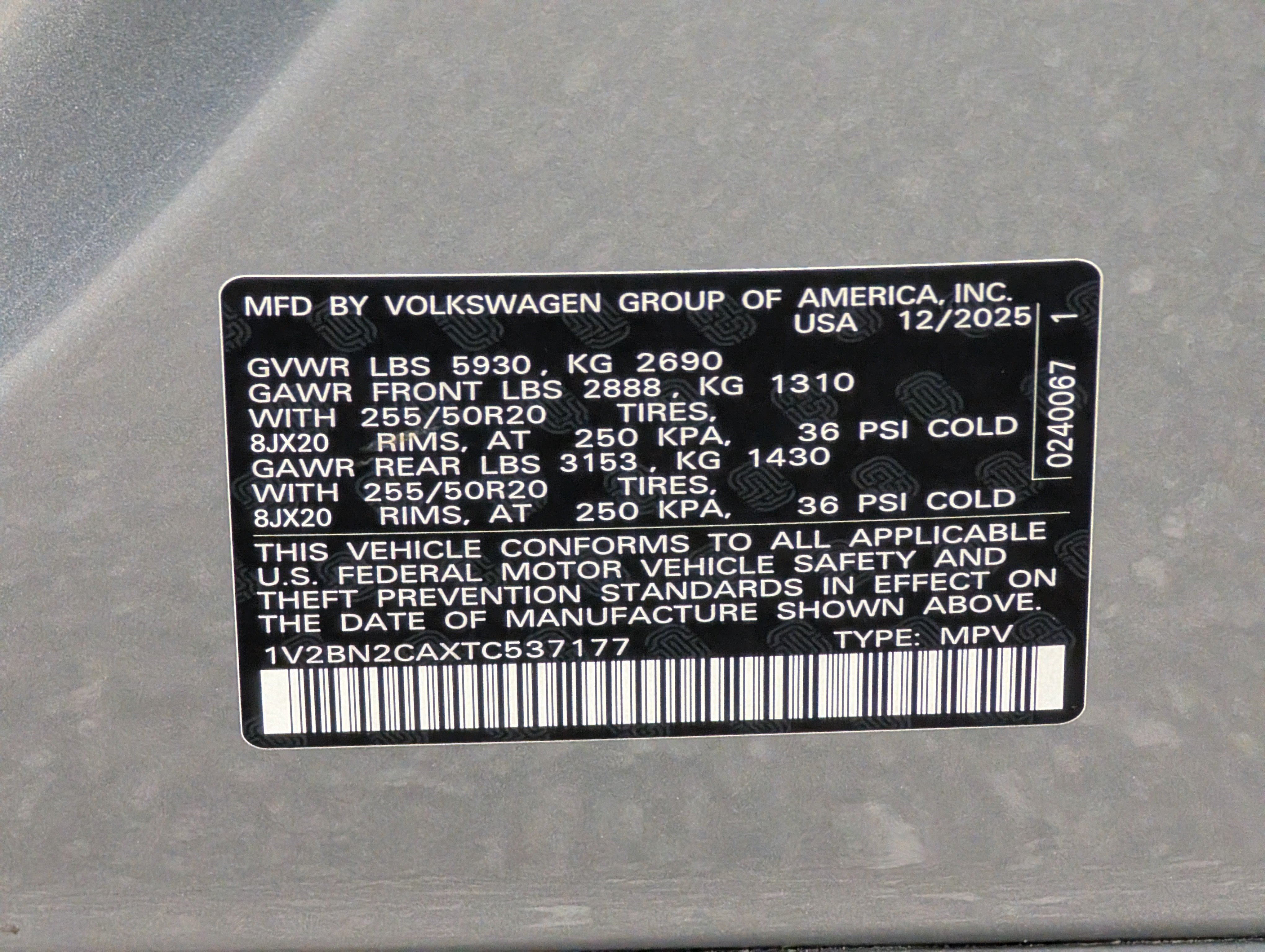 Used 2026 Volkswagen Atlas SEL AWD/4WD image 40