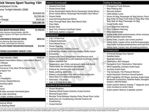 Used 2016 Buick Verano Sport Touring w/ Experience Buick Package FWD image 31
