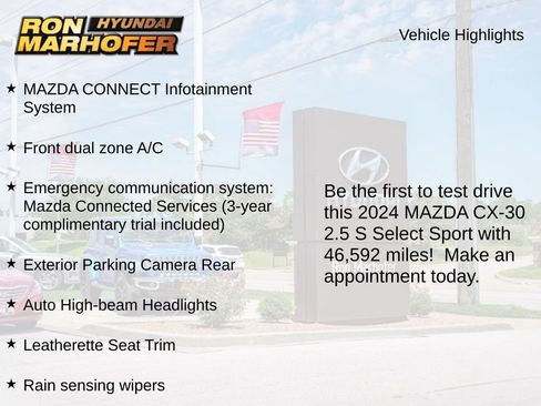 Used 2024 MAZDA CX-30 AWD 2.5 S w/ Select Sport Pkg image 2