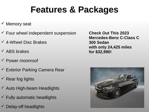 Used 2023 Mercedes-Benz C 300 4MATIC Sedan image 8