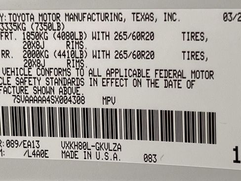 Used 2025 Toyota Sequoia Limited w/ Nightshade Package RWD image 31