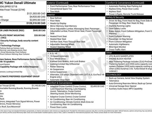 Used 2023 GMC Yukon Denali Ultimate w/ LPO, Floor Liner Package AWD/4WD image 6