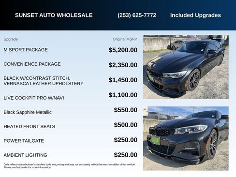 Used 2020 BMW 330i Sedan w/ M Sport Package RWD image 10