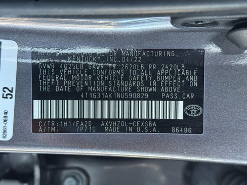 Used 2022 Toyota Camry SE image 41