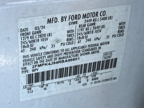 Used 2024 Ford Edge SEL AWD/4WD image 28