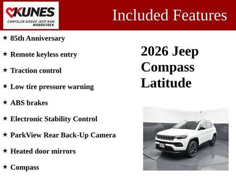 New 2026 Jeep Compass Latitude AWD/4WD image 3