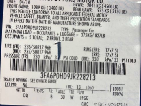 Used 2018 Ford Fusion SE w/ Fusion SE Technology Package image 30