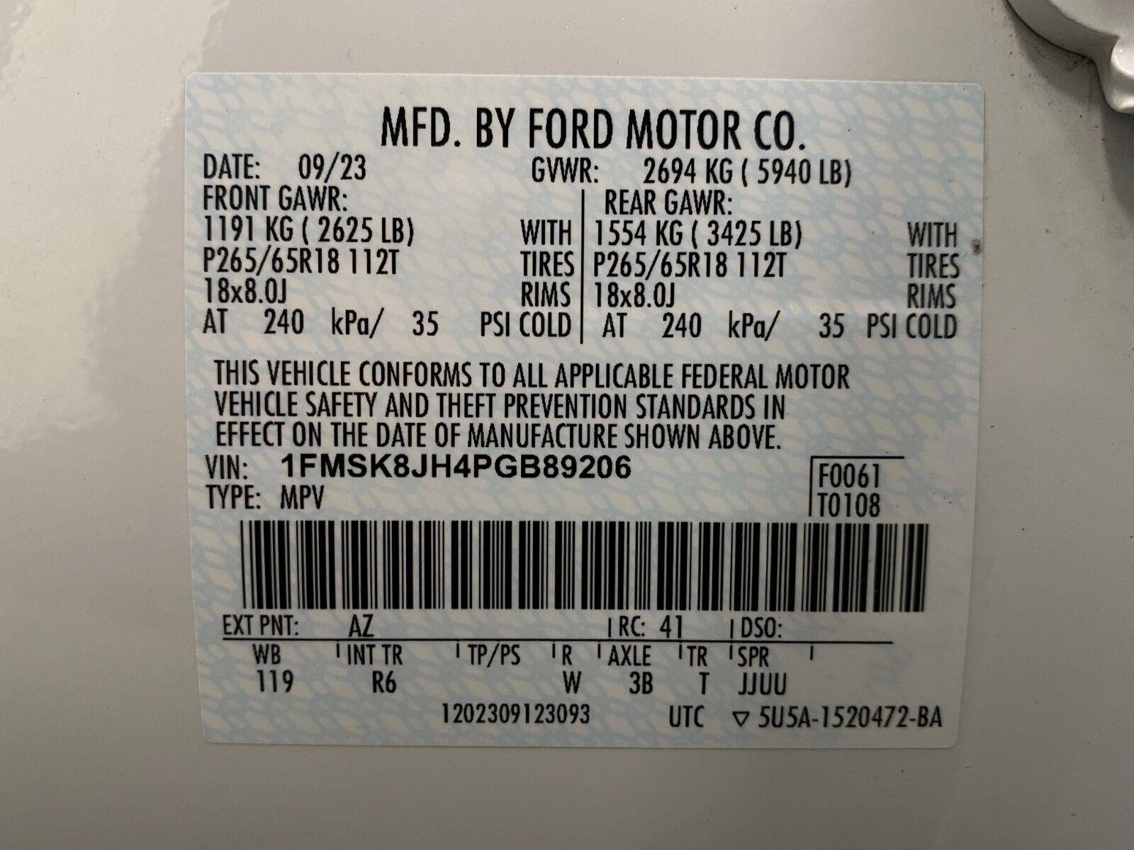 Used 2023 Ford Explorer Timberline w/ Timberline Technology Package AWD/4WD image 34