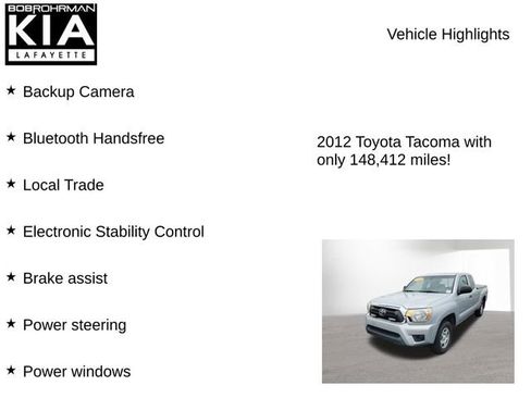 Used 2012 Toyota Tacoma 2WD Access Cab w/ SR5 Pkg image 7