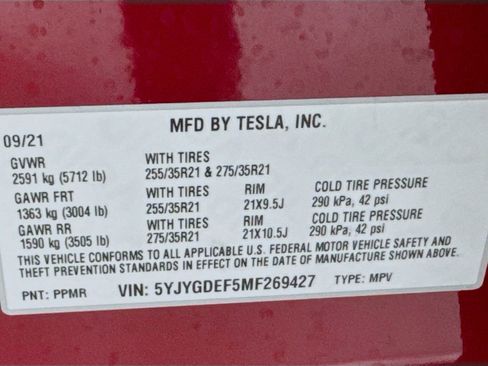 Used 2021 Tesla Model Y Performance image 42