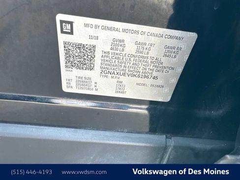 Used 2019 Chevrolet Equinox LT w/ Sun & Navigation Package image 21