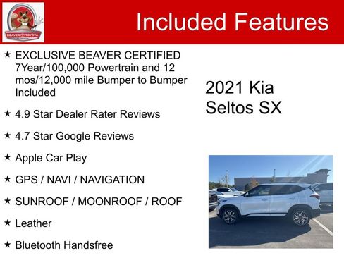Used 2021 Kia Seltos SX w/ SX Sunroof Package image 5