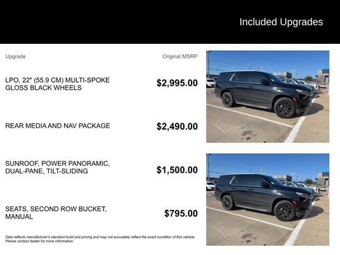 Used 2021 Chevrolet Tahoe LT w/ Rear Media and Nav Package image 5