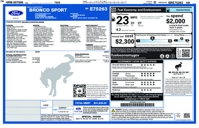 Used 2025 Ford Bronco Sport Badlands AWD/4WD image 45