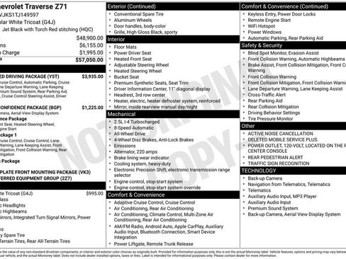 New 2026 Chevrolet Traverse Z71 w/ Enhanced Driving Package AWD/4WD image 43