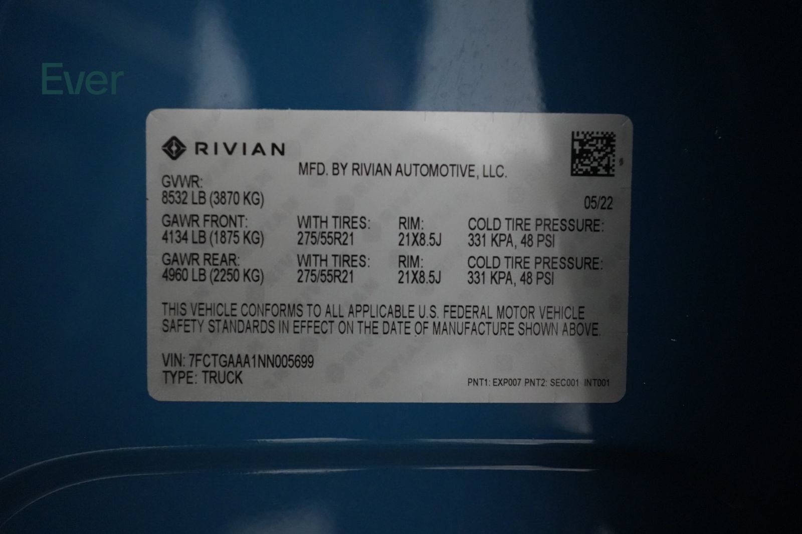 Used 2022 Rivian R1T Adventure AWD/4WD image 30