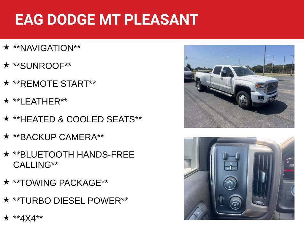 Used 2016 GMC Sierra 3500 Denali w/ Duramax Plus Package AWD/4WD image 4