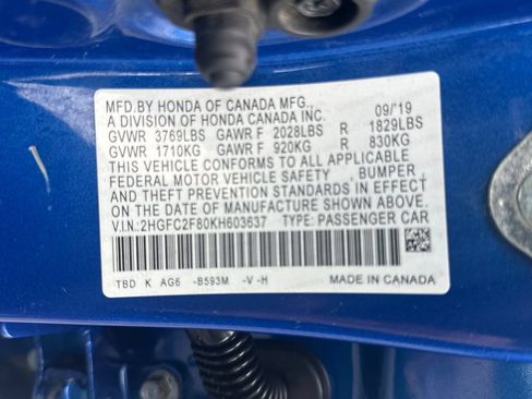 Used 2019 Honda Civic Sport image 36
