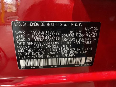 Certified 2026 Honda HR-V Sport image 19