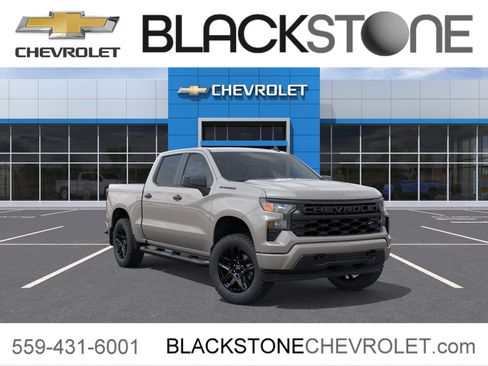 New 2026 Chevrolet Silverado 1500 Custom w/ Turbomax Blackout Package AWD/4WD image 1